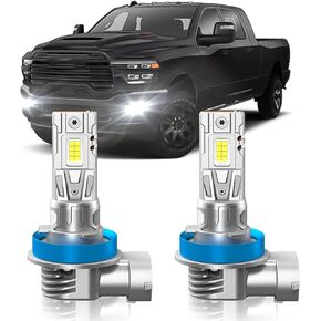 Fit for Dodge Ram 1500 2500 3500 2019-2025 Fog Light Bulbs or DRL, 6000K Cool White 700% Brightness, Real 1:1 Size Plug and Play, Pack of 2 in Kuwait