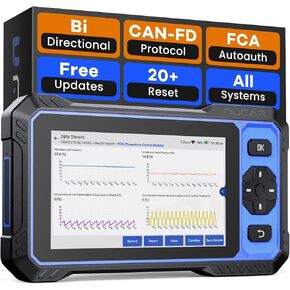 MUCAR 682 أداة مسح ضوئي ثنائية الاتجاه بمساعدة AI-Assisted obd2، ماسح ضوئي لجميع أنظمة السيارة، أداة تشخيص ماسح ضوئي obd2 مع اختبار نشط، ماسح ضوئي تشخيصي للسيارة مع 20+ إعادة تعيين، can FD & fca sgw، تحديث مجاني in Kuwait