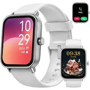 ساعة ذكية بشاشة عرض كبيرة 1.8 بوصة، ساعات ذكية للنساء والرجال مع مكالمات واضحة 60 ديسيبل، مراقبة صحية على مدار الساعة طوال أيام الأسبوع، تتبع اللياقة البدنية، ساعة تتبع اللياقة البدنية مقاومة للماء لنظام Android iOS in Kuwait