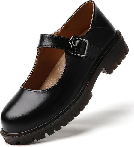 Mary Jane Shoes Women Flats Black Non Slip Platform Mary Janes for Womens Cute Ladies School Work Casual Maryjane Shoes Womens in Saudi Arabia
