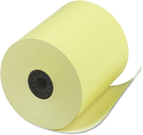 Yellow Thermal Paper (50 Rolls/case) 3 1/8 x 220 Thermal Paper Receipt Rolls (48 GSM Premium Quality German Paper) Fits All POS Cash Registers BPA Free - BuyRegisterRolls in Saudi Arabia