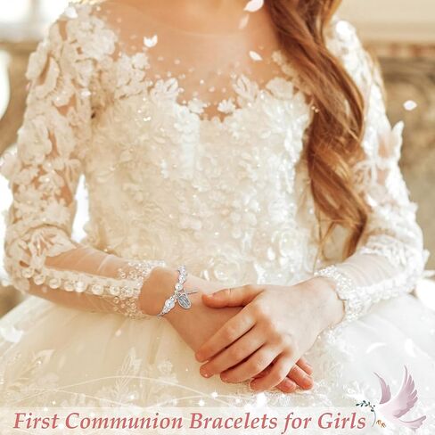 First Communion Gifts for Girls Boys, Cute Cross Bracelet as 1st Communion Favors Holy Religious Jewelry Christian Catholic Gifts for Son Daughter Niece, Easter Basket Stuffers for Teen in Saudi Arabia