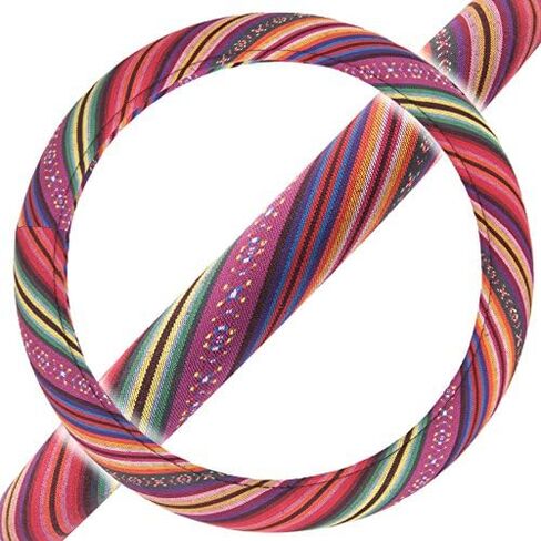 Woven Boho Bohemian Hippie Saddle Blanket Style Steering Wheel Cover for Women - Fits Most Standard Wheel Sizes 14.5 - 15 inch Woven Style - Aztec / Incan in Saudi Arabia