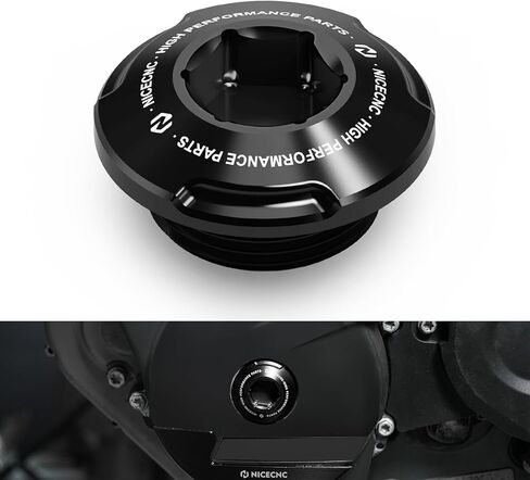 NICECNC Orange Generator Cover Threaded Plug Ignition Cover Screw Cap Compatible with 690 Enduro/R 2008-2023, 790/890 Adventure/R 2019-2023, 950 Adventure/S 2003-2006, See Fitment in Saudi Arabia