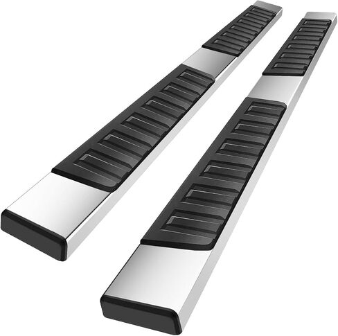 لوحات تشغيل مقاس 6 بوصات متوافقة مع 2015-2026 Chevy Colorado/Gmc Canyon Extended Cab Double Cab، لوحات تشغيل كولورادو Nerf Bars Side Steps Rock Slides مصنوعة من الفولاذ الكربوني. in Kuwait