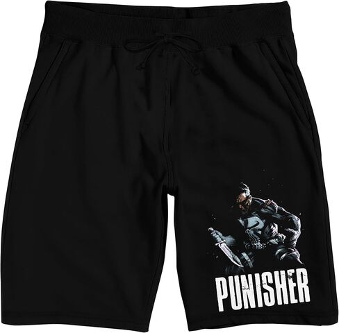 Marvel Universe Publishing Art Archive Punisher Adult Black Sleep Pajama Shorts in Saudi Arabia