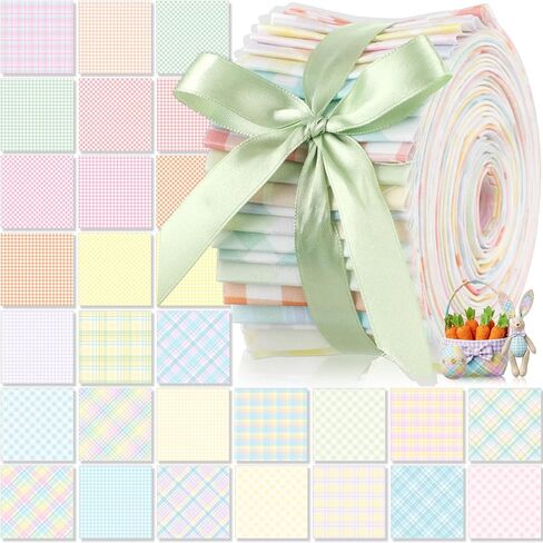 60 Pcs Spring Floral Quilting Fabric 2.6 x 40" Cotton Fabric Strips Bundles Precut Patchwork for Craft Sewing(Valentines) in Saudi Arabia