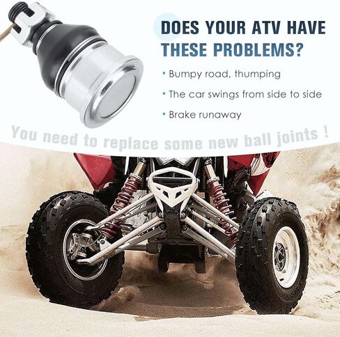 Youxmoto Ball Joints for Yamaha Kodiak 450 700 (EPS 4WD) 2016-2022; for Yamaha YFM550 Grizzly 550 2013 2014; for Grizzly 700 EPS 2013-2022. for 3B4-23579-00-00, 3B4-23579-01-00, Upper/Lower in Saudi Arabia