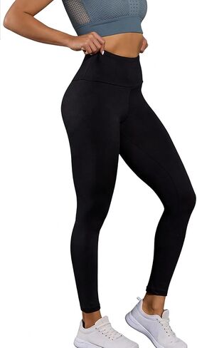 Super Soft Leggings for Women, High Waisted Tummy Control No See Through Workout Yoga Running Pants Leggings in Saudi Arabia