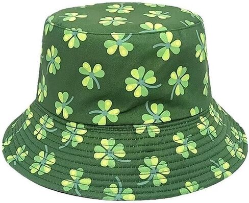 St Patricks Day Bucket Hat for Men and Women Adult Funny St Pattys Irish Green Shamrock Hats in Saudi Arabia