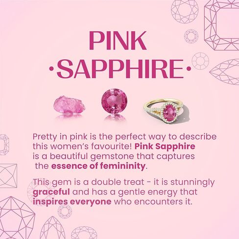 Angara Natural Pink Sapphire Pendant for Women | Classic Trio Round Pink Sapphire Necklace in 14K Solid Gold/Platinum With 18" Chain | Birthday, Anniversary, Gemstone Jewelry Gift in Saudi Arabia