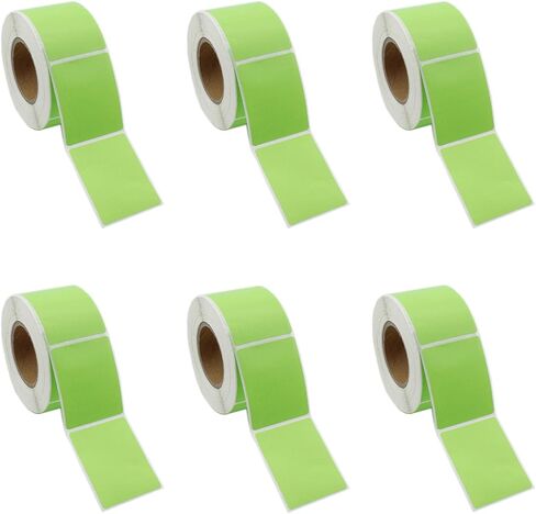 ملصقات حرارية مباشرة مقاس 1.57 بوصة × 1.97 بوصة، ملصقات SAFYY Barcode SKU، 500/لفة ملصقات شحن عنوان ذاتية اللصق، مثقوبة ومتوافقة مع طابعة ملصقات رولو وطابعات سطح المكتب الحمار الوحشي (بني، 6 لفات) in Kuwait