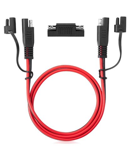 Bates- SAE to SAE Extension Cable, 3 FT, 16 AWG, SAE 2-Pin Quick Connect Disconnect with Polarity Reverse Adapter, Solar Panel Extension Cable for Battery Chargers, Maintainers & Motorcycles in Saudi Arabia