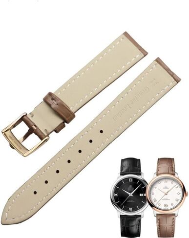 Women Leather Watch Strap For Omega De Ville Trésor III Speedmaster Seamaster Watch Band Men Butterfly Buckle Watch Chain in Saudi Arabia