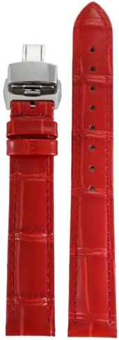 Women Leather Watch Strap For Omega De Ville Trésor III Speedmaster Seamaster Watch Band Men Butterfly Buckle Watch Chain in Saudi Arabia