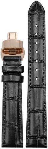 Women Leather Watch Strap For Omega De Ville Trésor III Speedmaster Seamaster Watch Band Men Butterfly Buckle Watch Chain in Saudi Arabia