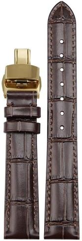 Women Leather Watch Strap For Omega De Ville Trésor III Speedmaster Seamaster Watch Band Men Butterfly Buckle Watch Chain in Saudi Arabia