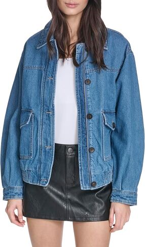 Levi's womens Relaxed Fit Cotton Bomber Jacket in Saudi Arabia