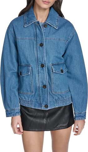 Levi's womens Relaxed Fit Cotton Bomber Jacket in Saudi Arabia