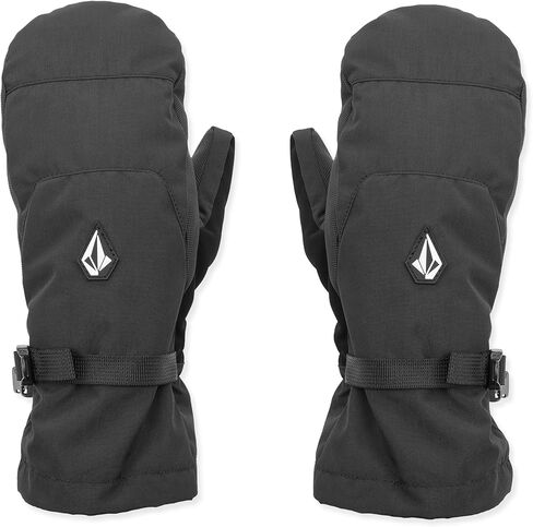 Volcom Women's V.SNOW Over Mitt – Waterproof 2-Layer Snowboard Mitten, Grip Palm, Black, Large in Saudi Arabia