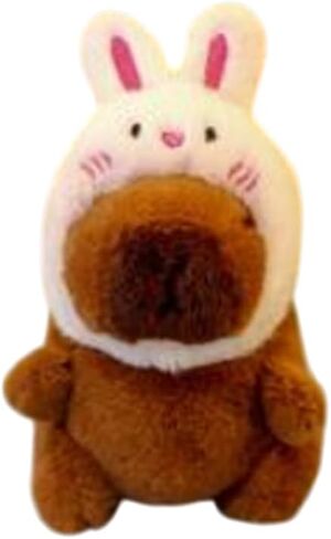Capybara Plush Keychain with Retractable Guitar – Cute Kawaii Stuffed Animal Bag Charm, Backpack & Purse Accessory, Christmas Gift, Stocking Stuffer for Teens & Women in Saudi Arabia