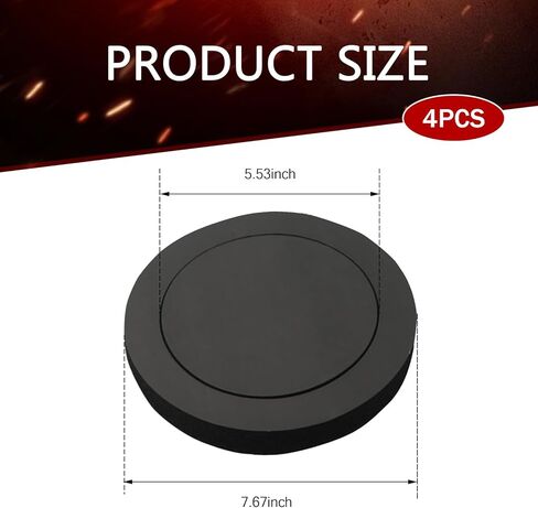 4 PCS Speaker Foam Enhancer, 6.5" Self-adhesive Slow Rebound Speaker Gasket, 5.5" ID 7.6" OD Enhanced Stereo Sound Modification Accessory, Universal for Cars (Black) in Saudi Arabia