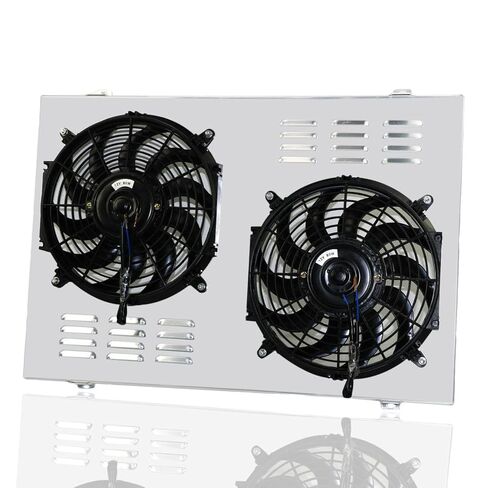 Aluminum Radiator Fan Shroud Relay Kit Compatible with 1977-1988 Chevy GMC Camaro Monte Carlo G-Body (Shroud Fan Relay kit) 3.2L 3.3L 3.8L 4.1L-7.5L V6 V8 in Kuwait