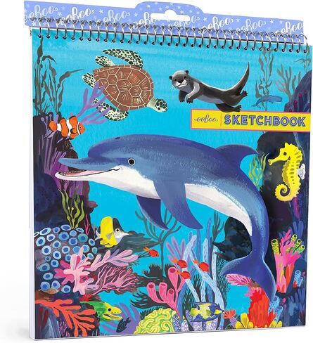 eeBoo: Sketchbook– Our Planets - Solar System Spiral Bound Pad, Color & Drawing Paper, 60 Pages, 8.5x11, Eco-Friendly, Portable, Kids Art Supplies in Saudi Arabia