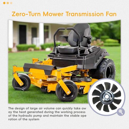 مروحة نقل بديلة مقاس 7 بوصات ذات 10 شفرات 53821 تناسب Hydro Gear، Ariens، Gravely، Scag Liberty Z، Bad Boy MZ، Hustler Raptor XDX Zero-Turn Mower in Saudi Arabia