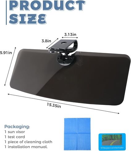 Sun Shade for Car Windshield,Car Accessories Universal Adjustable Visor Extension for Cars Visor,Sunvisor for Cars Windshield,Anti-Glare Automotive Sun Shade,Suitable for Most Vehicles in Saudi Arabia