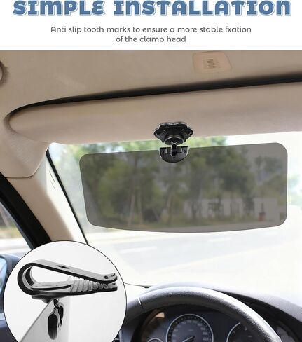Sun Shade for Car Windshield,Car Accessories Universal Adjustable Visor Extension for Cars Visor,Sunvisor for Cars Windshield,Anti-Glare Automotive Sun Shade,Suitable for Most Vehicles in Saudi Arabia