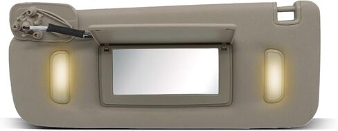 حاجب شمس رمادي للسائق على الجانب الأيسر مع ضوء متوافق مع Suburban 1500 2500 Tahoe Sierra Yukon XL Escalade 2007-2014 22850306 22850310 in Kuwait