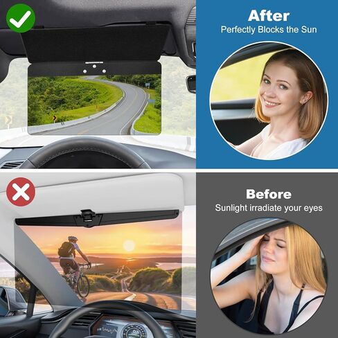 2025 موسع حاجب الشمس للسيارة، موسع حاجب السيارة المستقطب، مانع الشمس، موسع حاجب الشمس للسيارات ويحمي الأشعة فوق البنفسجية، قيادة آمنة، عالمي in Kuwait
