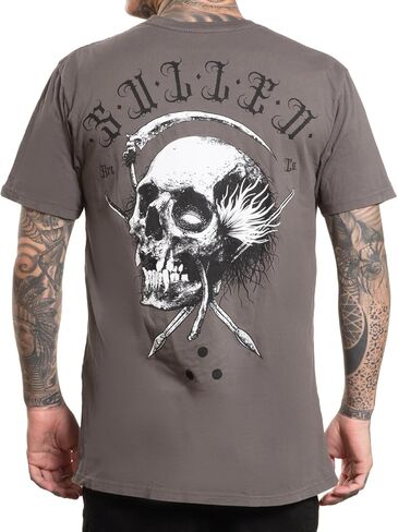 Sullen Men's Sickle Tattoo Lifestyle Graphic Sulleween Capsule Premium Short Sleeve Tee in Saudi Arabia