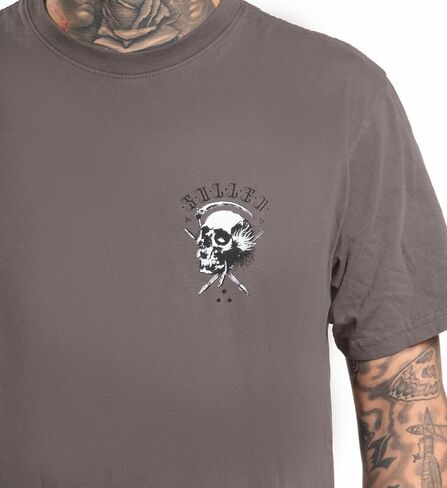 Sullen Men's Sickle Tattoo Lifestyle Graphic Sulleween Capsule Premium Short Sleeve Tee in Saudi Arabia