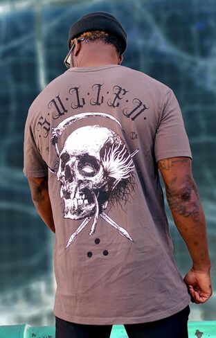Sullen Men's Sickle Tattoo Lifestyle Graphic Sulleween Capsule Premium Short Sleeve Tee in Saudi Arabia