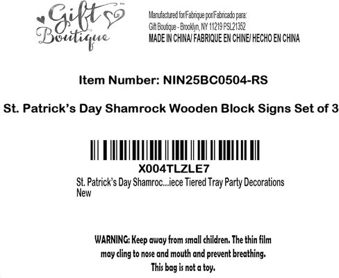 St Patricks Day Decorations Wooden Shamrock Tabletop Set – 3 Piece Green Clover Freestanding Tiered Tray Decor for Home Office Mantel Shelf Display in Saudi Arabia