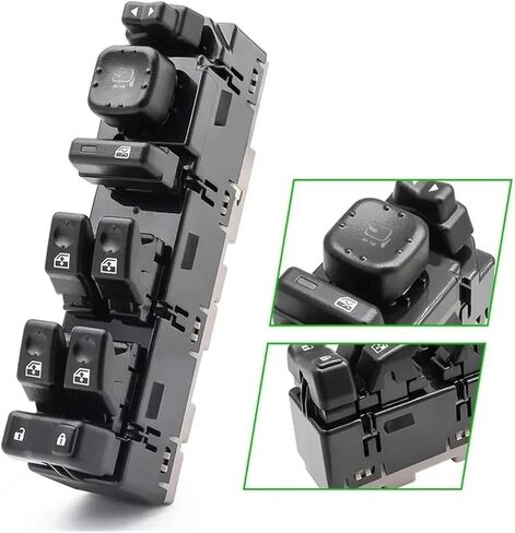 15883319 Master Power Window Switch With Folding Mirror Compatible With Hummer H2 Chevrolet Suburban GMC Yukon Sierra 2003 2004 2005 2006 in Kuwait