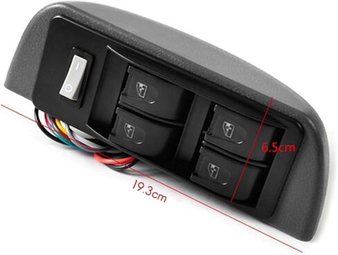 Compatible With 12V Car Universal Crescent Power Window Switch Kit in Kuwait