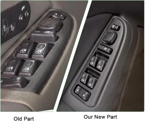 15883429 Front Left Master Power Window Switch Module Door Lock With Folding Mirror Compatible With Hummer H2 2003 2004 2005 2006 2007 in Kuwait