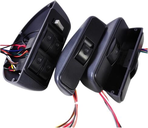 Car Universal Grey Power Window Switch Lock Kit 4 Rocker 12V Compatible With Doors in Kuwait