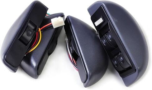 Car Universal Grey Power Window Switch Lock Kit 4 Rocker 12V Compatible With Doors in Kuwait