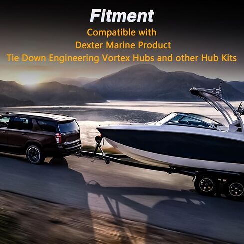 2Pcs Trailer Bearing Dust Cap Wheel Hub Grease Cover with O-Ring Compatible with Dexter Vortex Trailer, Marine Boat & Other Hub Kits Replace#: 81143 48355v K71-G01-73 in Saudi Arabia
