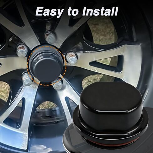 2Pcs Trailer Bearing Dust Cap Wheel Hub Grease Cover with O-Ring Compatible with Dexter Vortex Trailer, Marine Boat & Other Hub Kits Replace#: 81143 48355v K71-G01-73 in Saudi Arabia