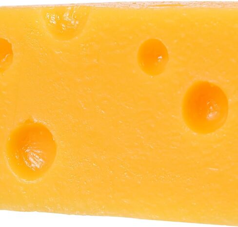 balacoo Artificial Cheese Model, Resin Faux Triangular Cheese Ornament, Simulation Cheeseblock for Bakery Shop Display Decor, Food Props for Home Retail Christmas, 2.55 X 1.77 X 1.37 Inch in Saudi Arabia