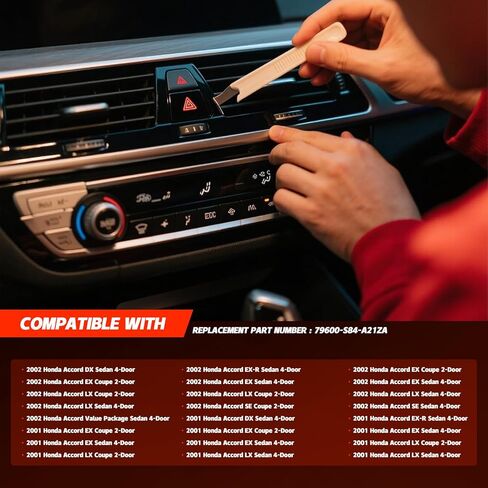 وحدة التحكم في المناخ A/C متوافقة مع Honda Accord 2001 2002 لوحة وحدة تبديل التحكم في السخان 79600-S84-A21ZA in Saudi Arabia
