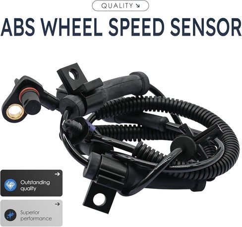 2 قطعة مستشعر سرعة العجلات الأمامية اليسرى واليمنى متوافق مع Ford F-250 Super Duty F-350 5C3Z2C204Ba، 6C3Z2C204Ba Als505 4Wd 05 06 07 08 09 10 2005 2006 2007 2008 2009 2010 in Kuwait