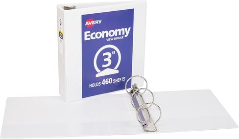 ملف Avery Economy View 3 حلقات، حلقات دائرية 3 بوصة، 1 مجلد أبيض (05800) in Saudi Arabia