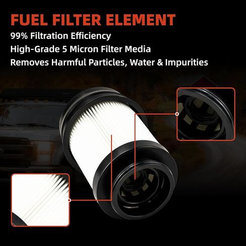 Fuel Oil Filter Kit Compatible with 2025-2026 Dodge Ram 2500/3500/4500/5500 6.7L Cummins Replacements 68677800AA 68677810AA in Kuwait
