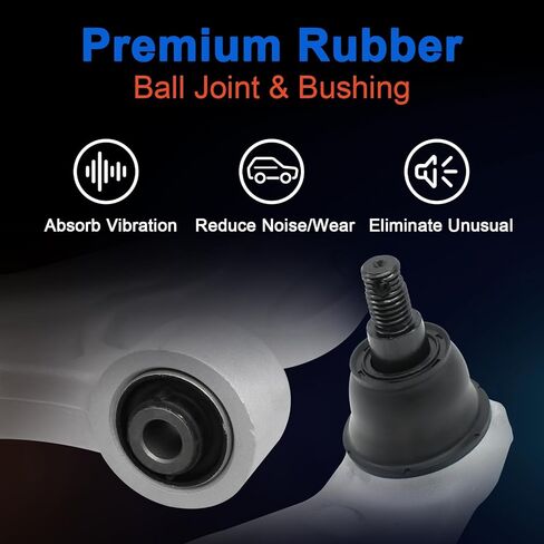 8 قطع ذراع التحكم في طقم التعليق الأمامي مع وصلة كروية، وصلات شريط التأثير، قضيب ربط متوافق مع 2007-2013 Acura MDX استبدال RK621549، RK622037، K750124، EV800578، ES800825، ES800824 in Kuwait